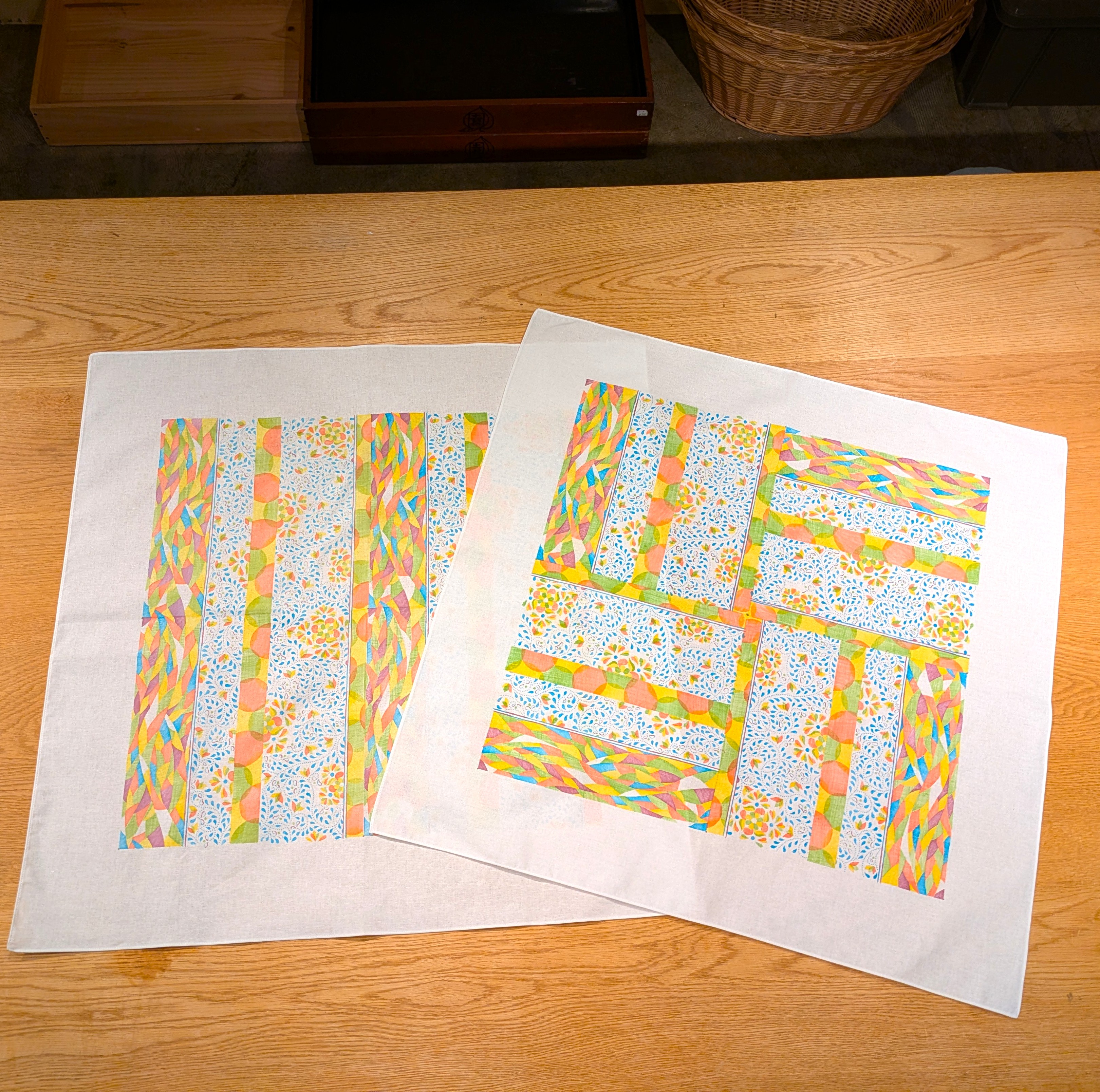 江戸更紗で染める風呂敷作り